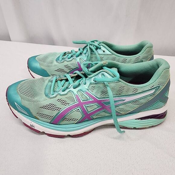 Asics GT-1000 5 Running Shoes Women's Size 9.5 Mint Orchid Cockatoo T6A8N - Picture 6 of 10
